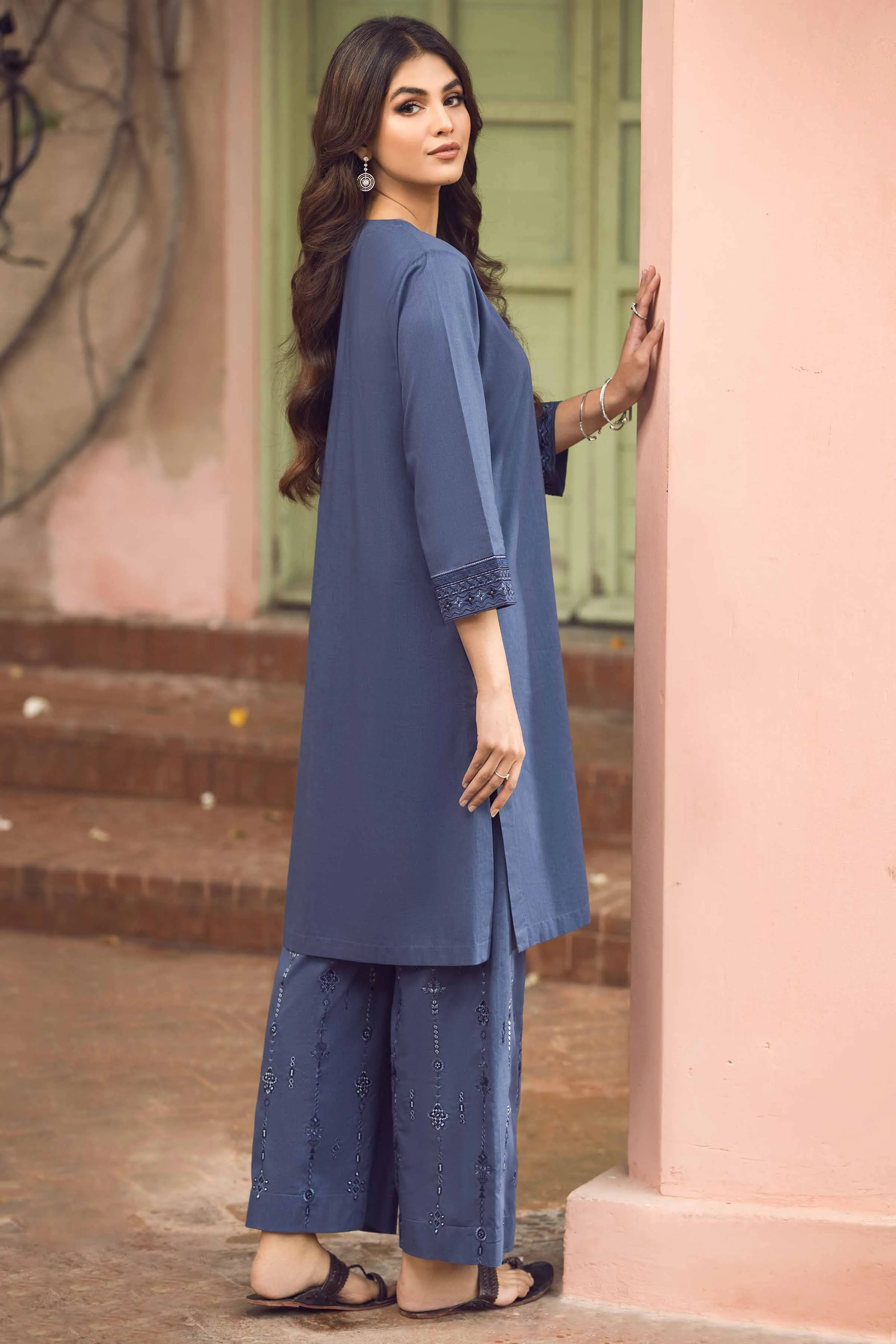 2 Piece - Embroidered Suit - PS23-19