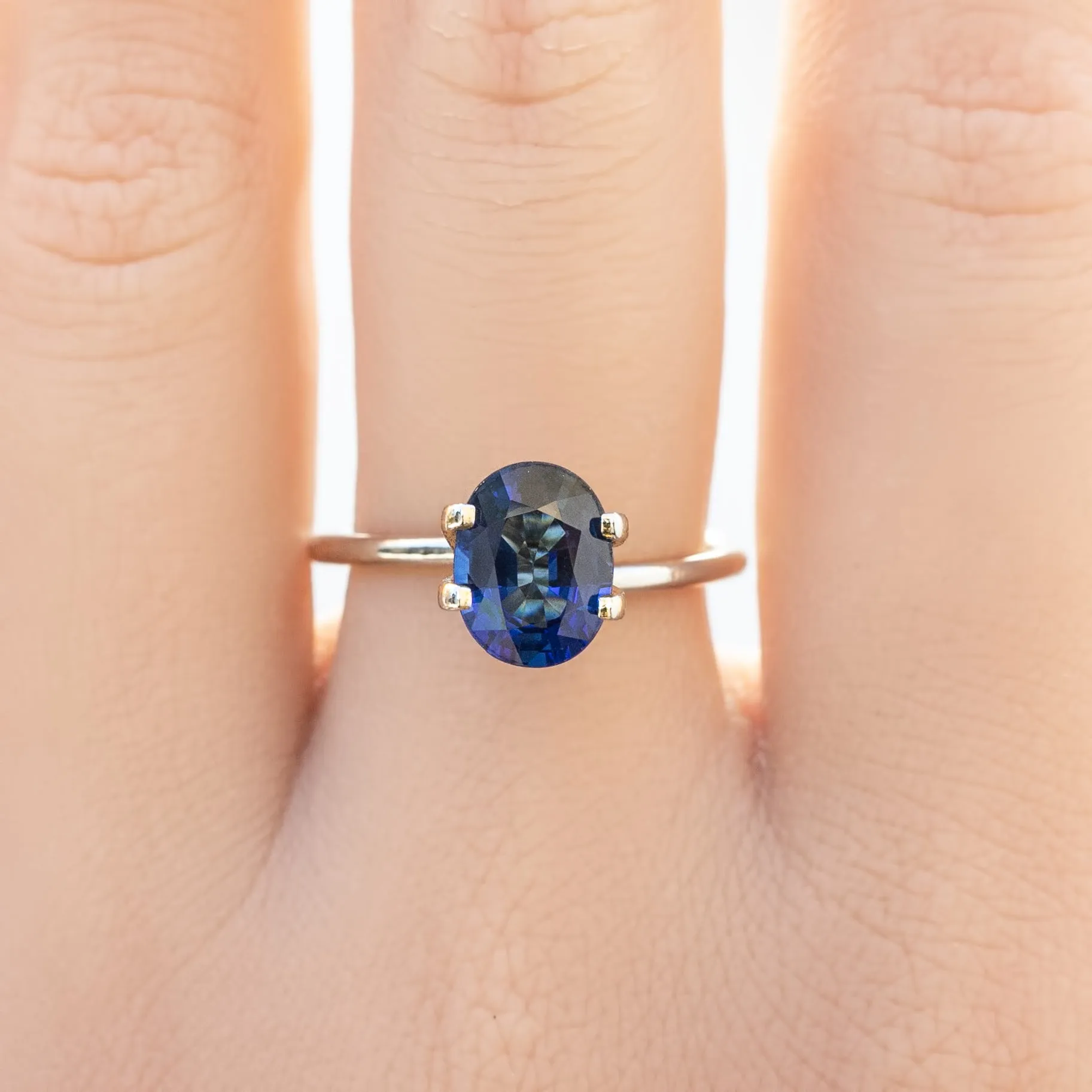 2.21ct Oval Cut Blue Sapphire SO211