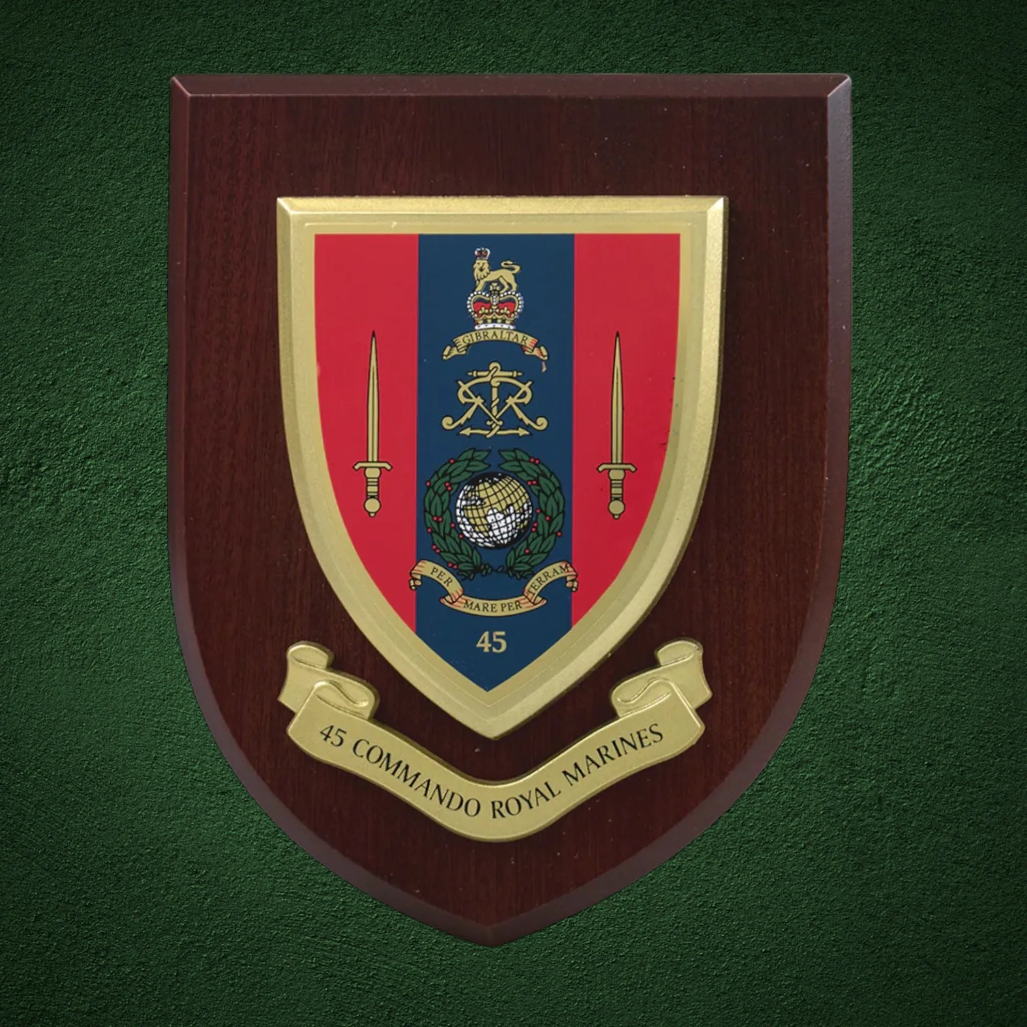 45 Commando Plaque