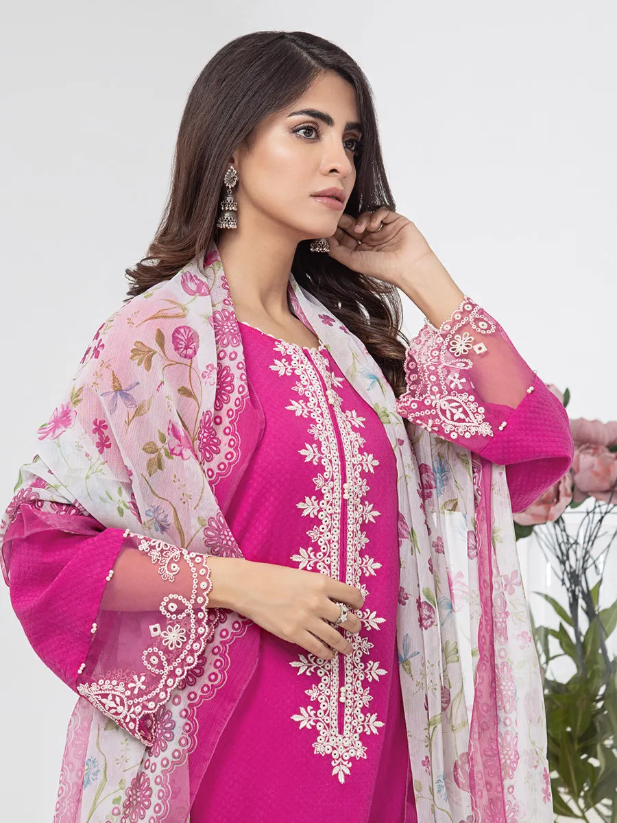 ACE Galleria Bahaar Festive Embroidered Dobby 3Pc Suit A-WU3PML23-22797