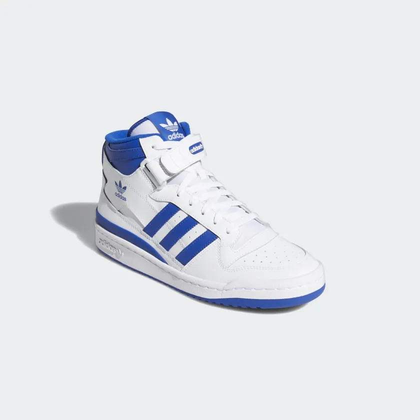 Adidas Forum Mid - Cloud White / Cloud White / Royal Blue