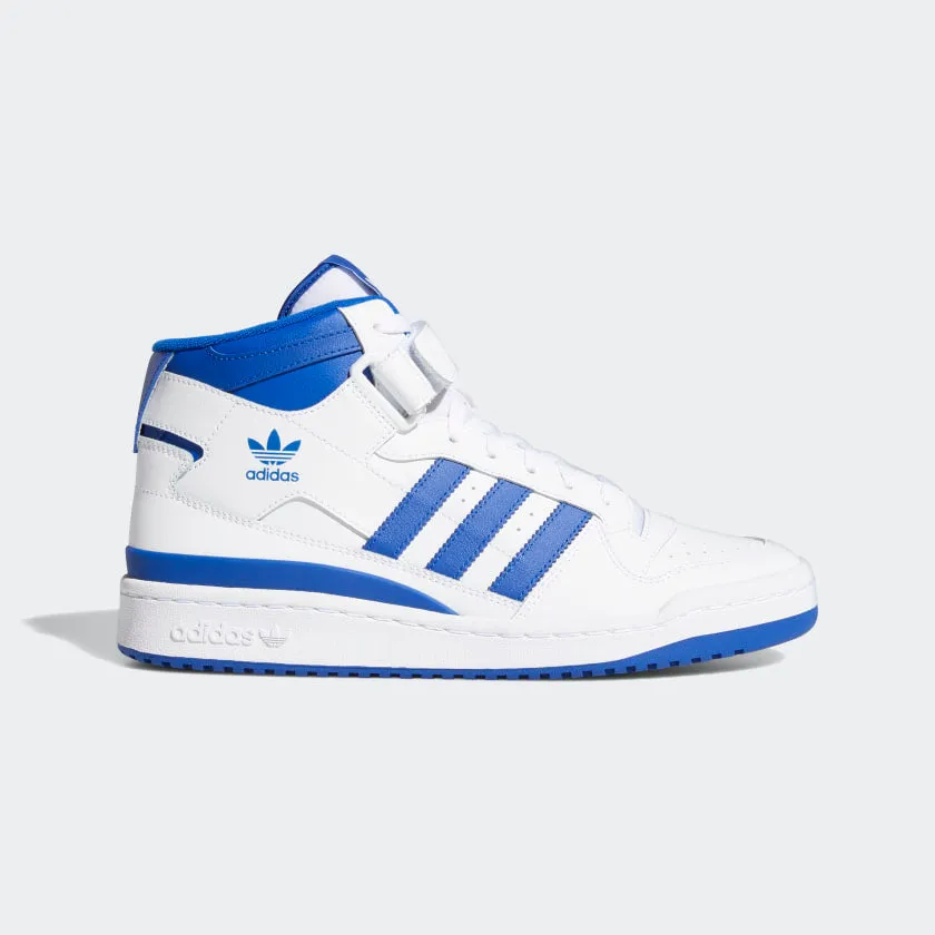 Adidas Forum Mid - Cloud White / Cloud White / Royal Blue