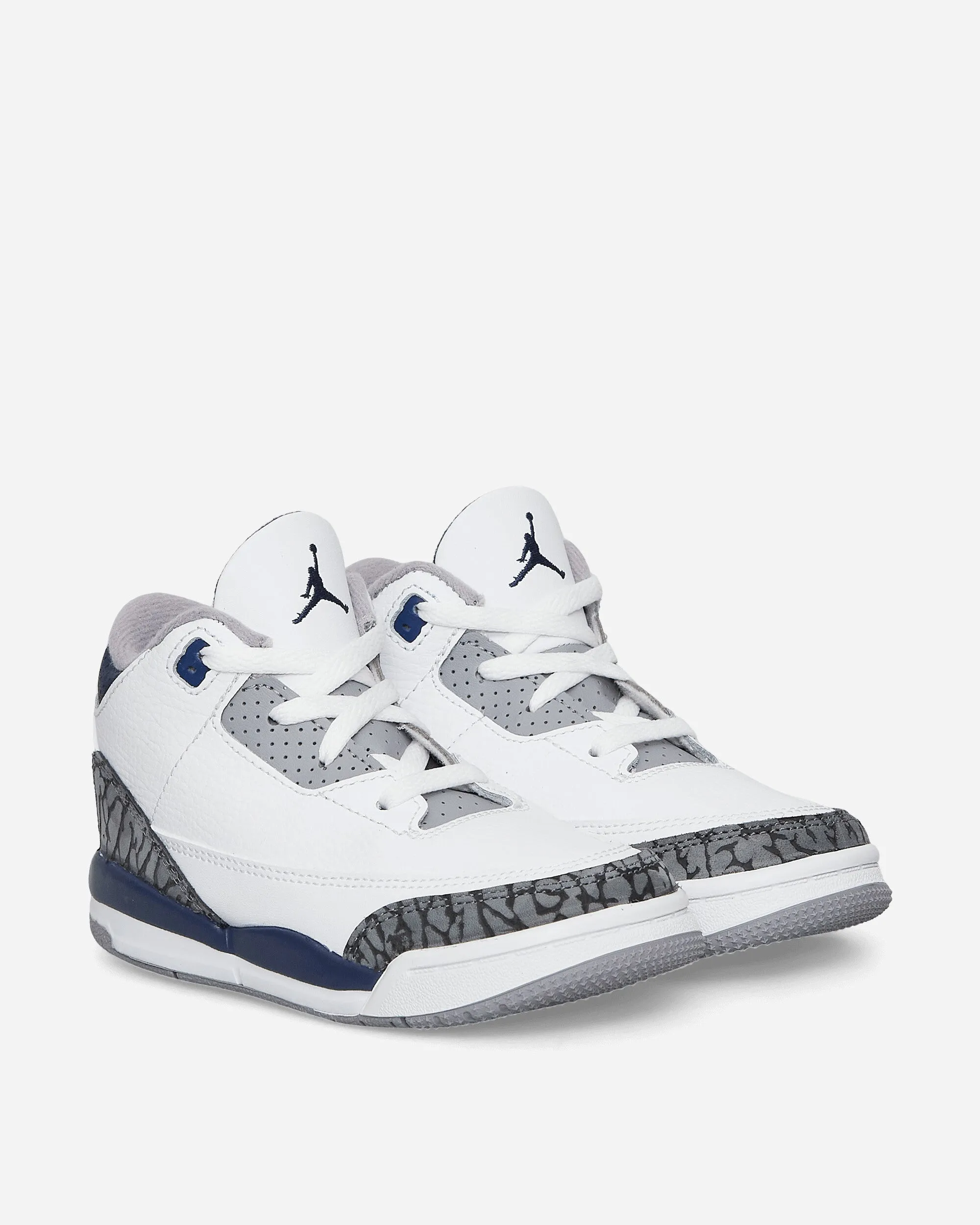 Air Jordan 3 Retro (TD) Sneakers White / Midnight Navy