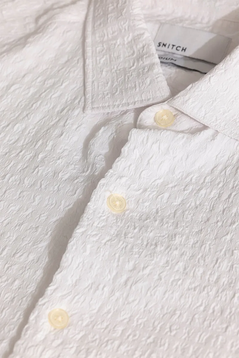 AiryCheck White Seer Sucker Shirt