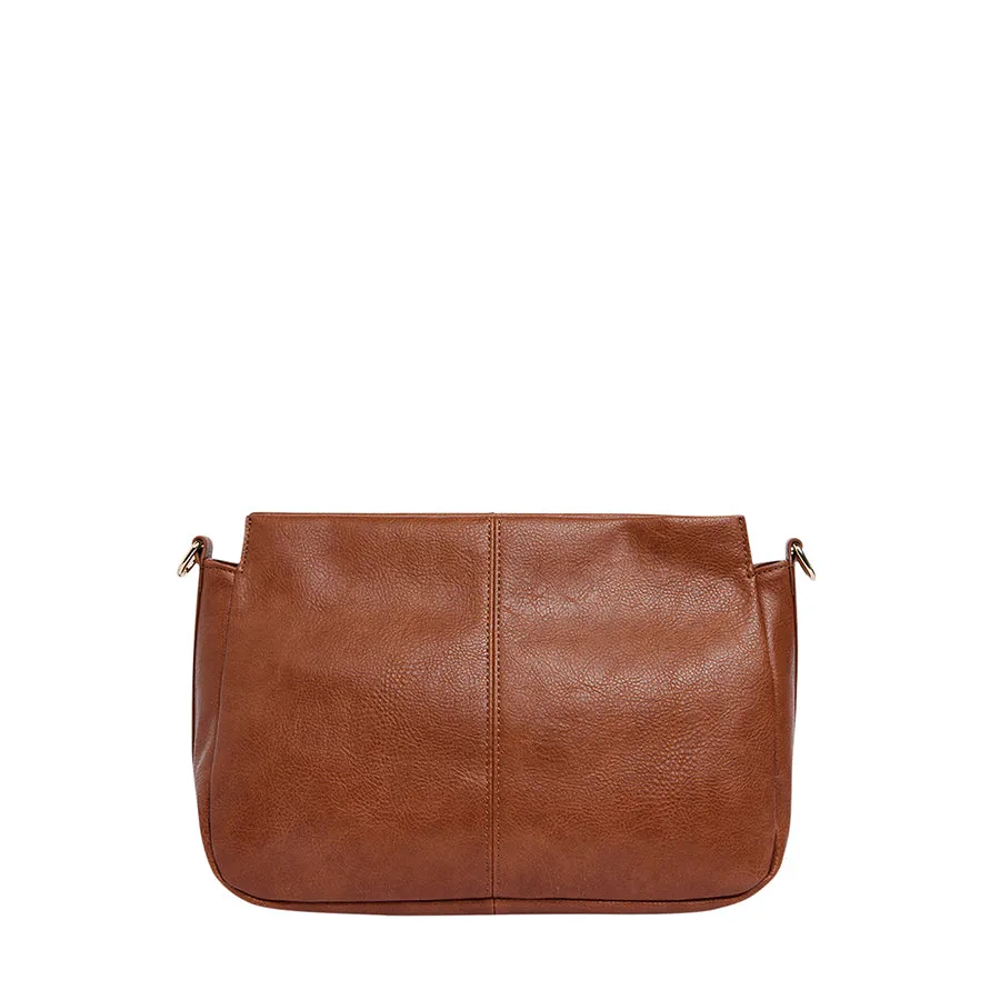 AMHERST SHOULDER BAG - TAN PEBBLE