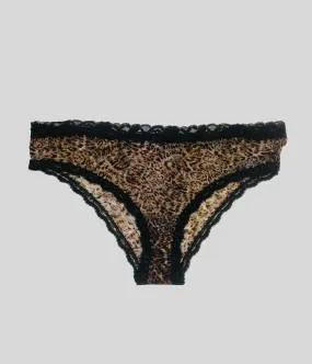 Animal Print High Leg Briefs