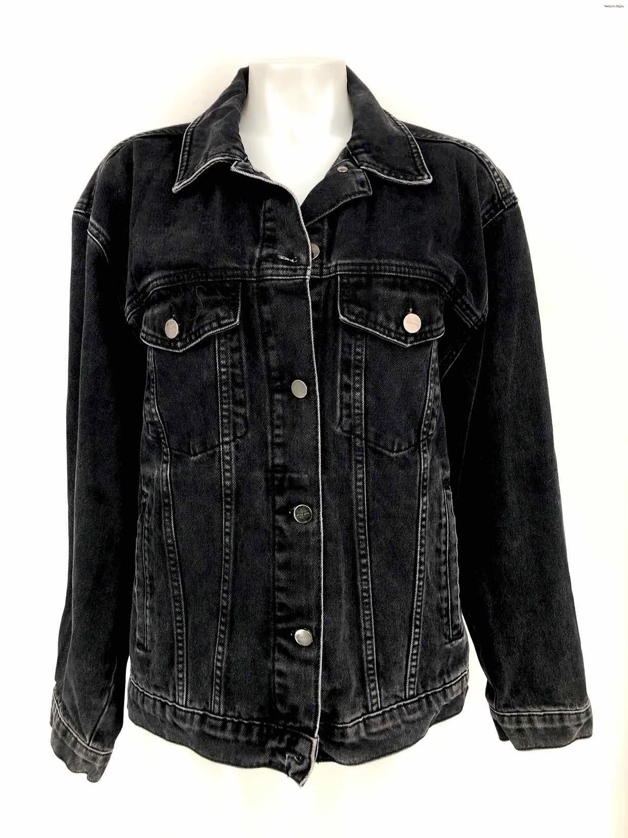 ANINE BING Black Denim Classic Jean Jacket Women Size MEDIUM (M) Jacket