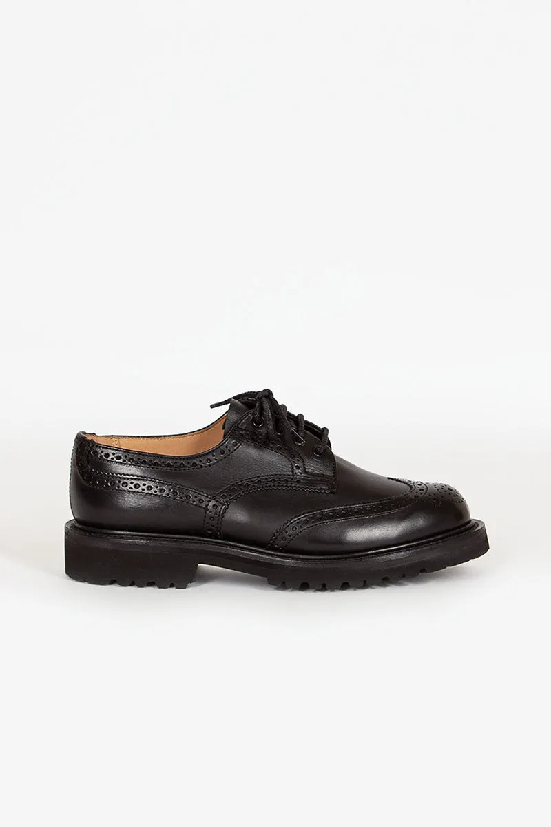 Anne Leather Brogue Black