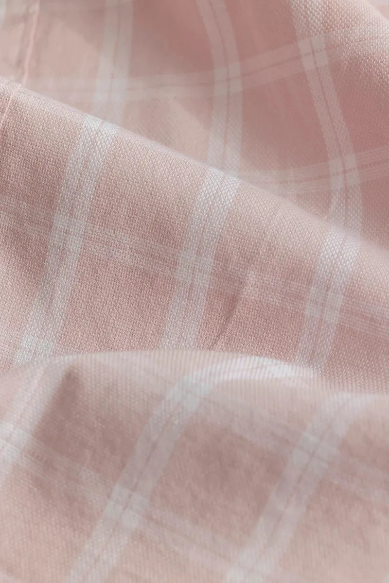 Antonio Light Pink Checks Shirt