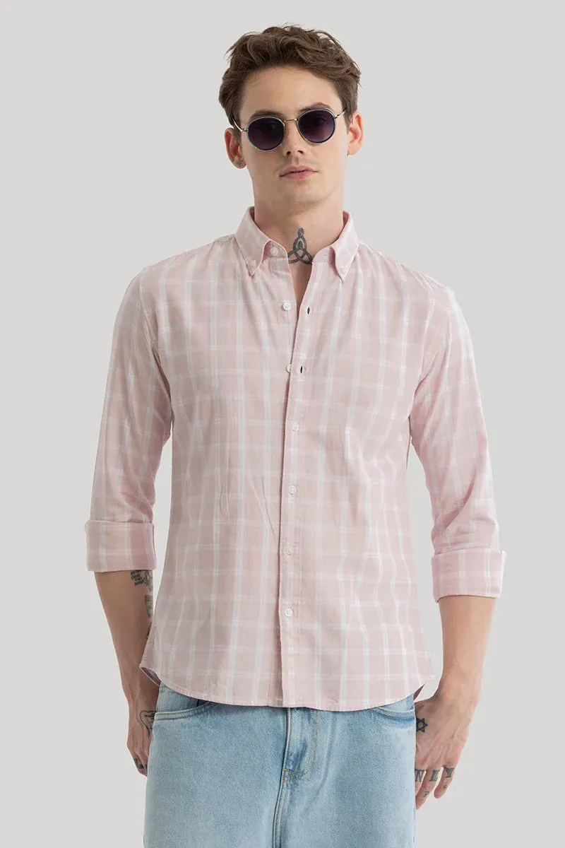 Antonio Light Pink Checks Shirt