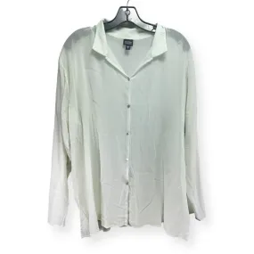 Aqua Blouse Designer Eileen Fisher, Size Xl