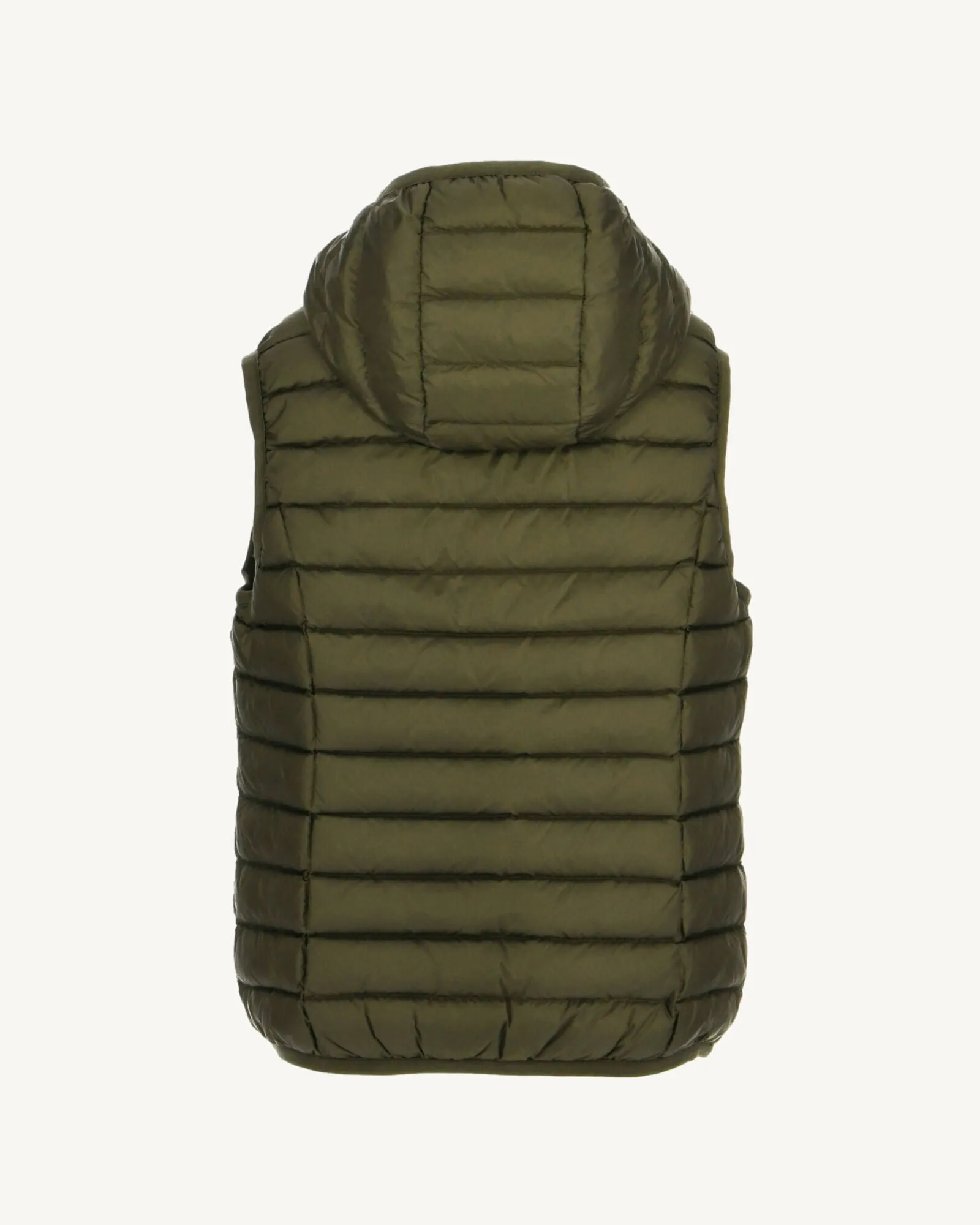 Army Djam kid's hooded sleeveless puffer jacket