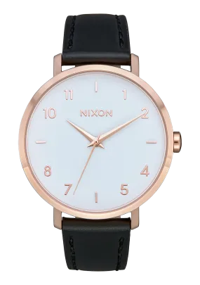 Arrow Leather - Rose Gold / White / Black