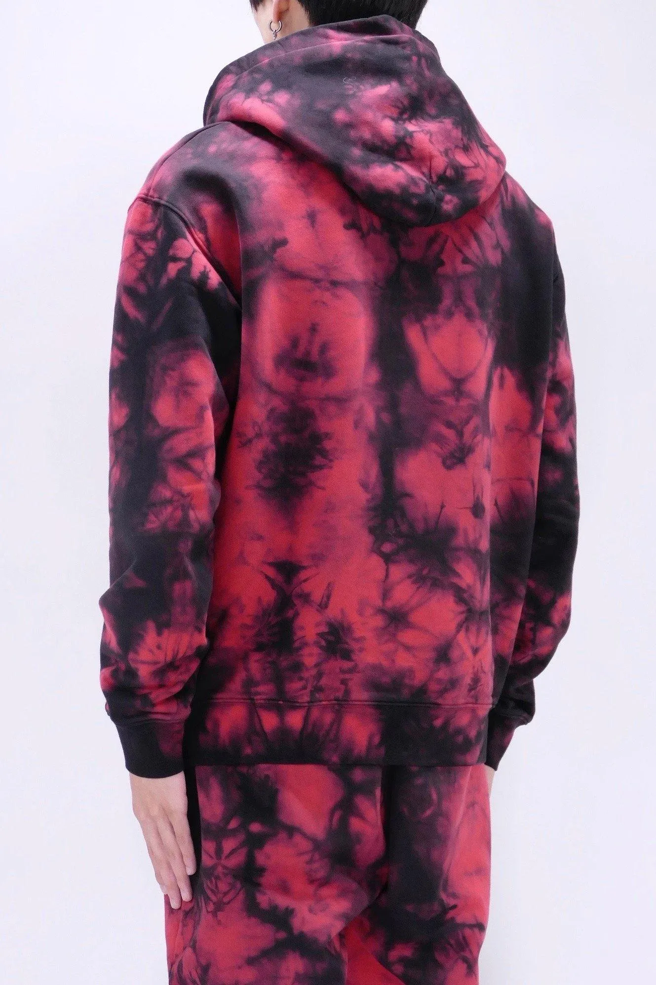 Astrid Andersen Tie Dye Logo Flower Hoodie - Red