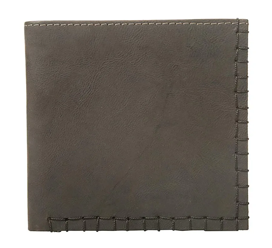 Auro Box Stitch Leather Wallet For Men