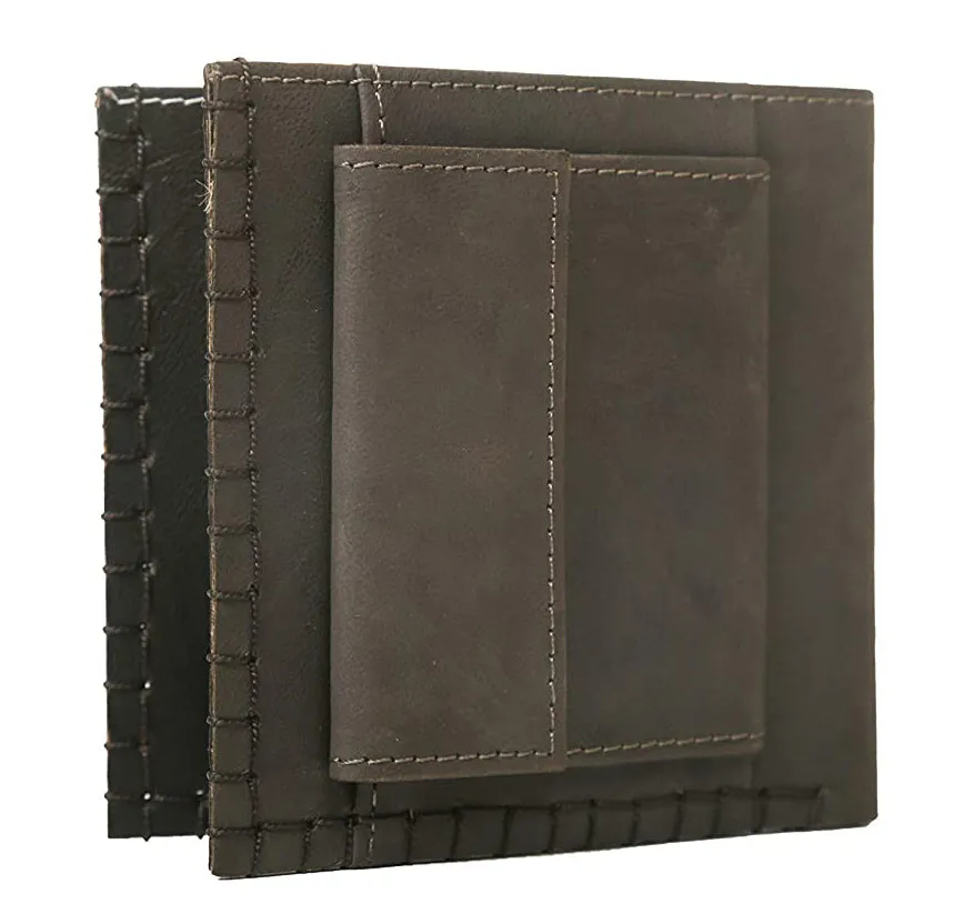 Auro Box Stitch Leather Wallet For Men