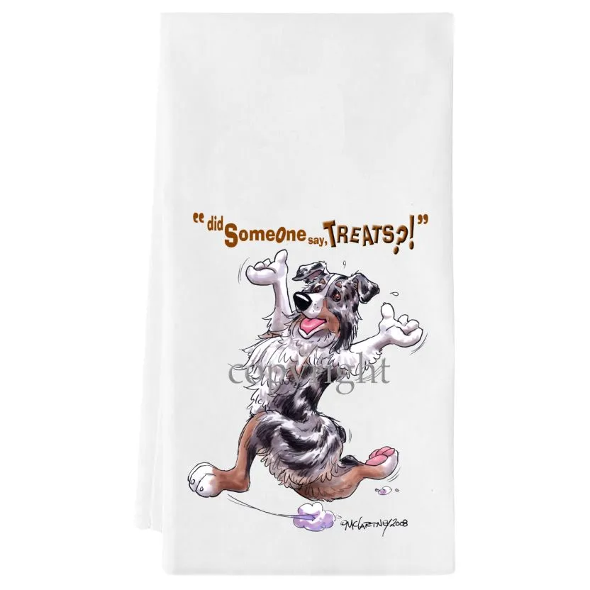 Australian Shepherd  Blue Merle - Treats - Towel