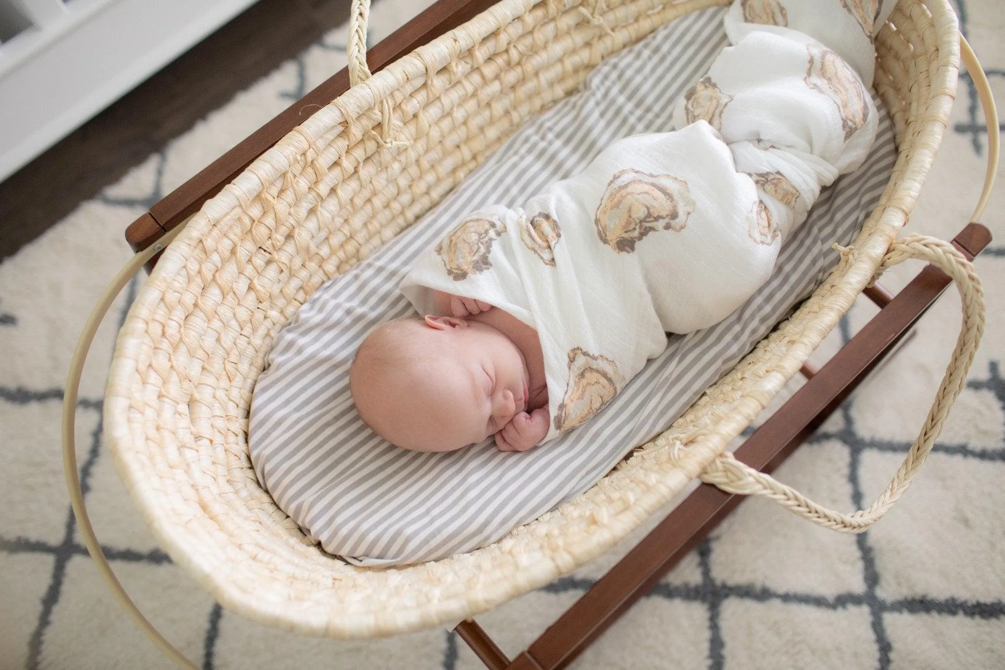 Aw, Shucks! Oyster Baby Muslin Swaddle Blanket