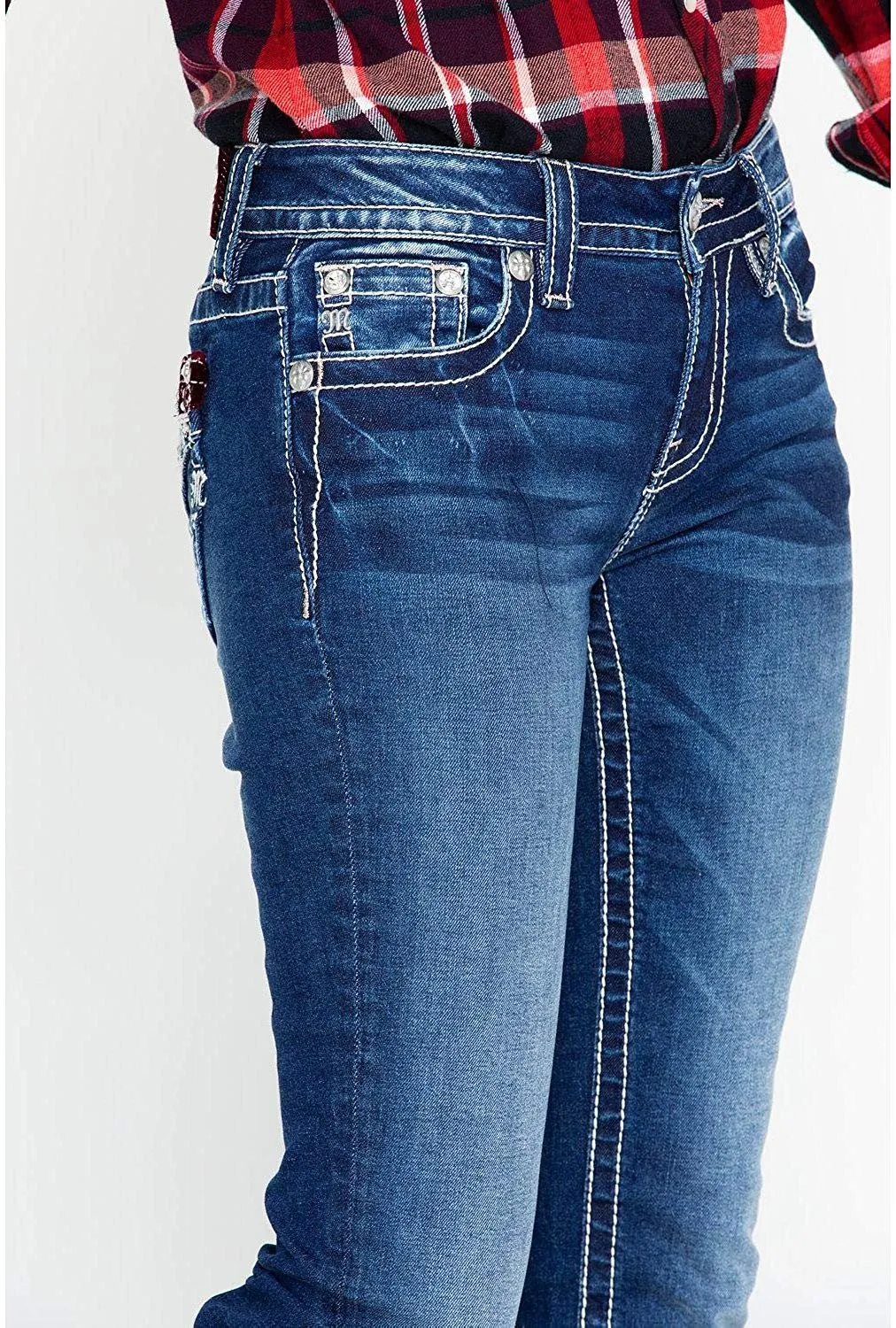 Aztec Inspired Embellished Bootcut Jeans