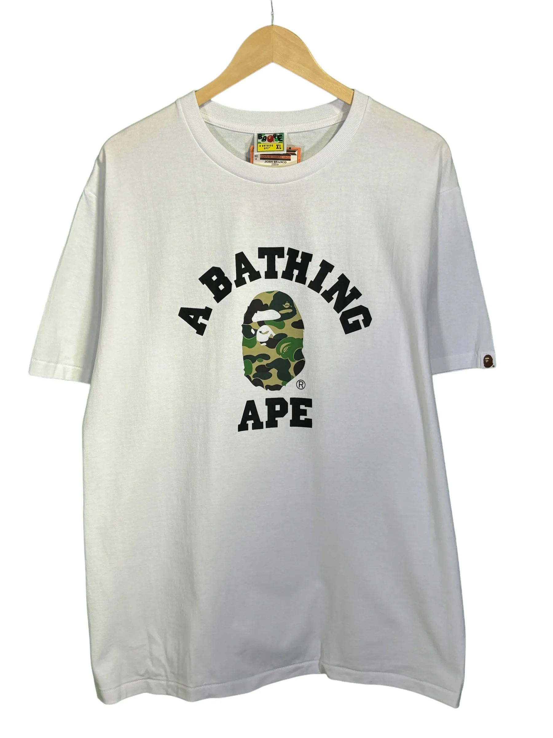 Bape College Logo Classic Camo Tee Size XL (DS)