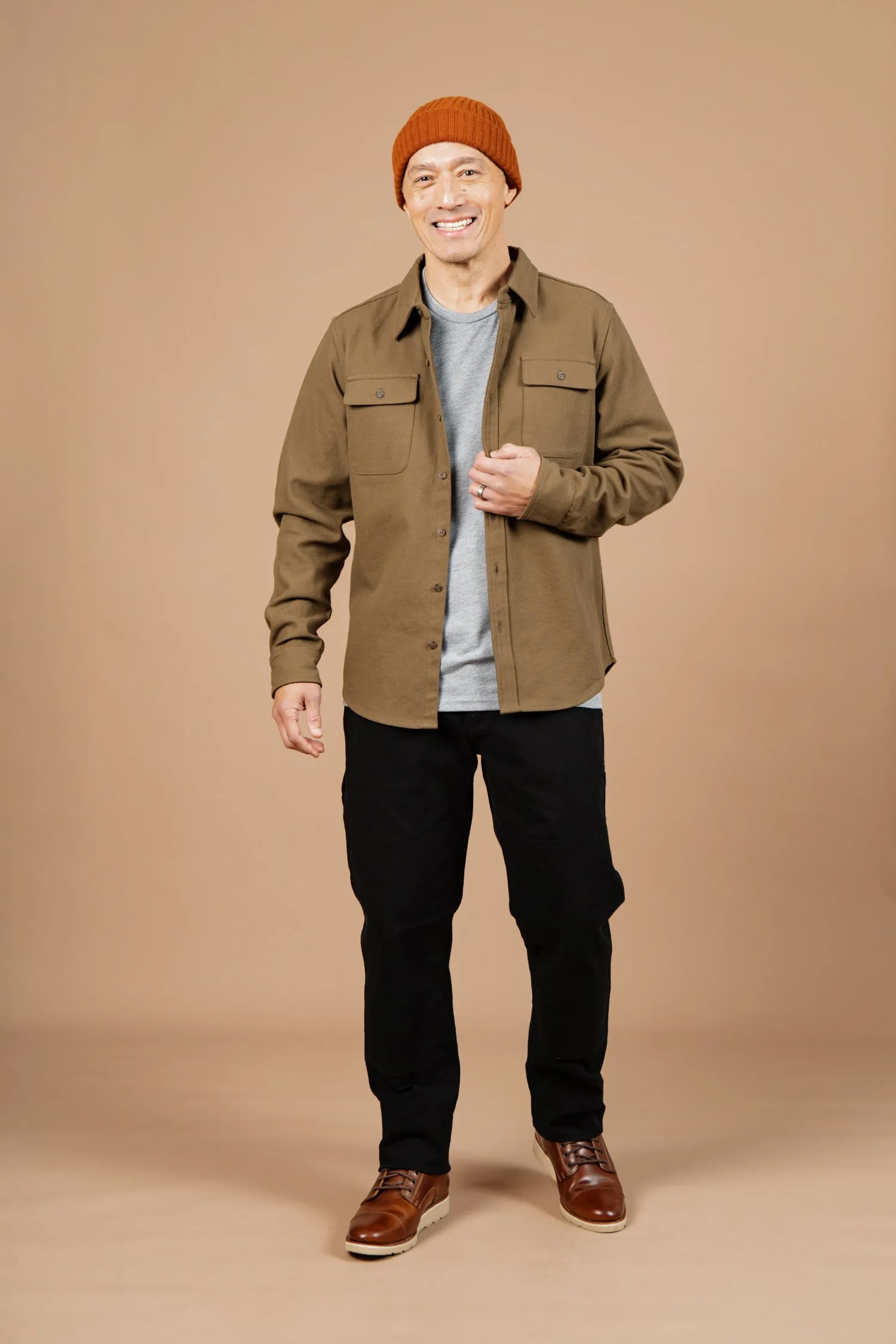 Bedford Shirt / Olive Twill