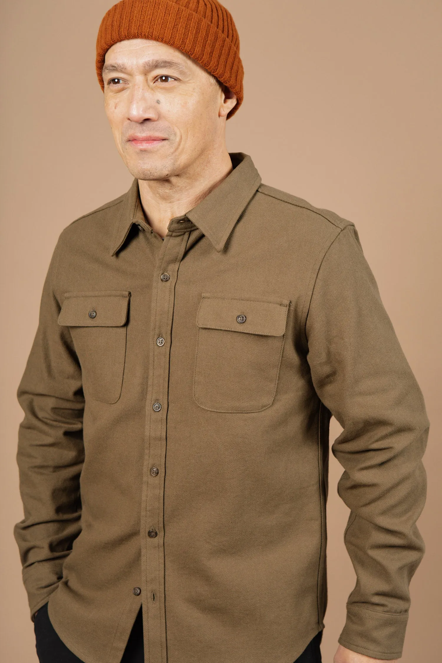 Bedford Shirt / Olive Twill