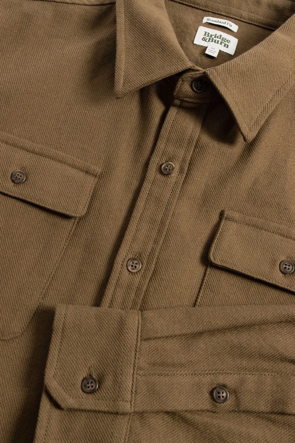 Bedford Shirt / Olive Twill