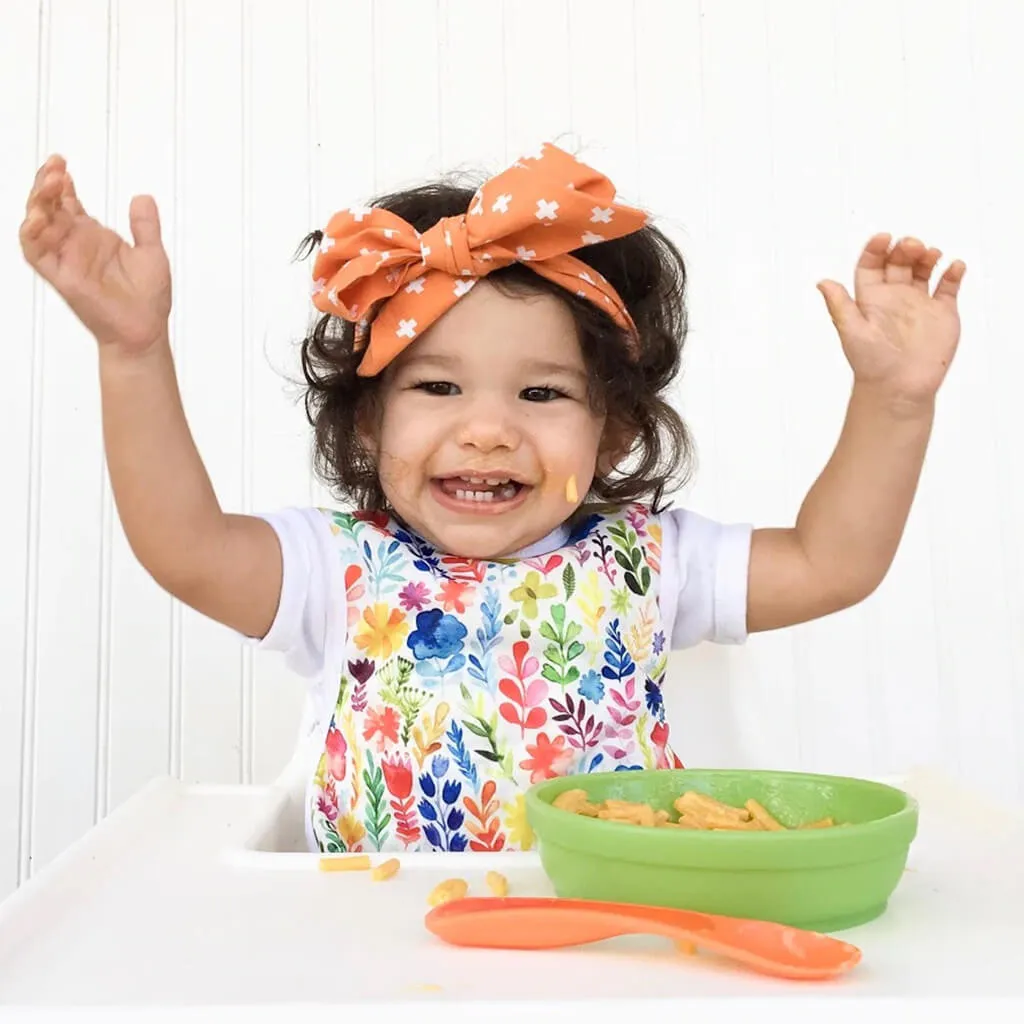 Bib Apron Rainbow Watercolor Floral