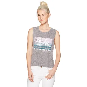 Billabong Batik Cali Bear Pocket Muscle Women's Tank Shirts (Brand New)