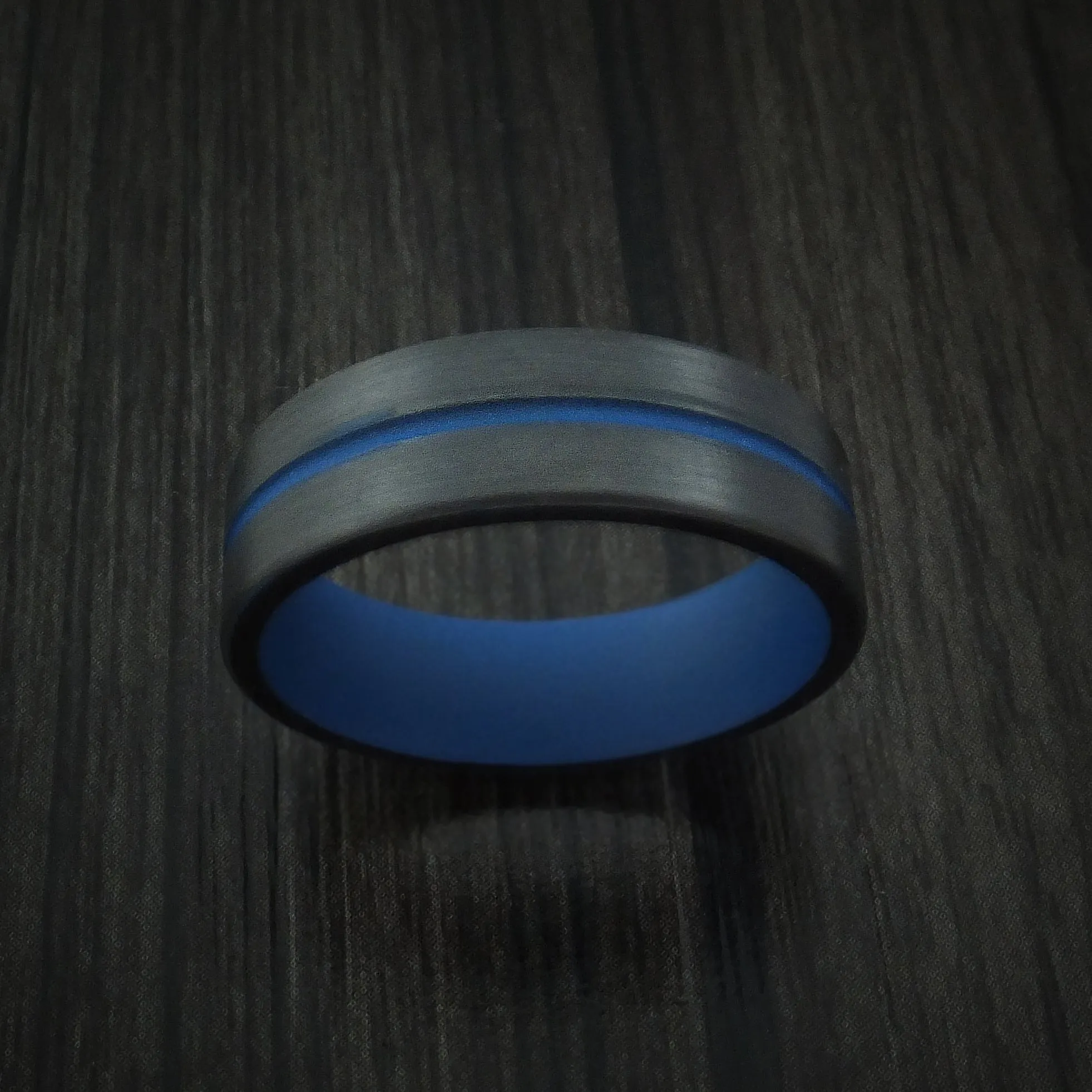 Black Titanium and Cerakote Men's Ring Custom Made Band