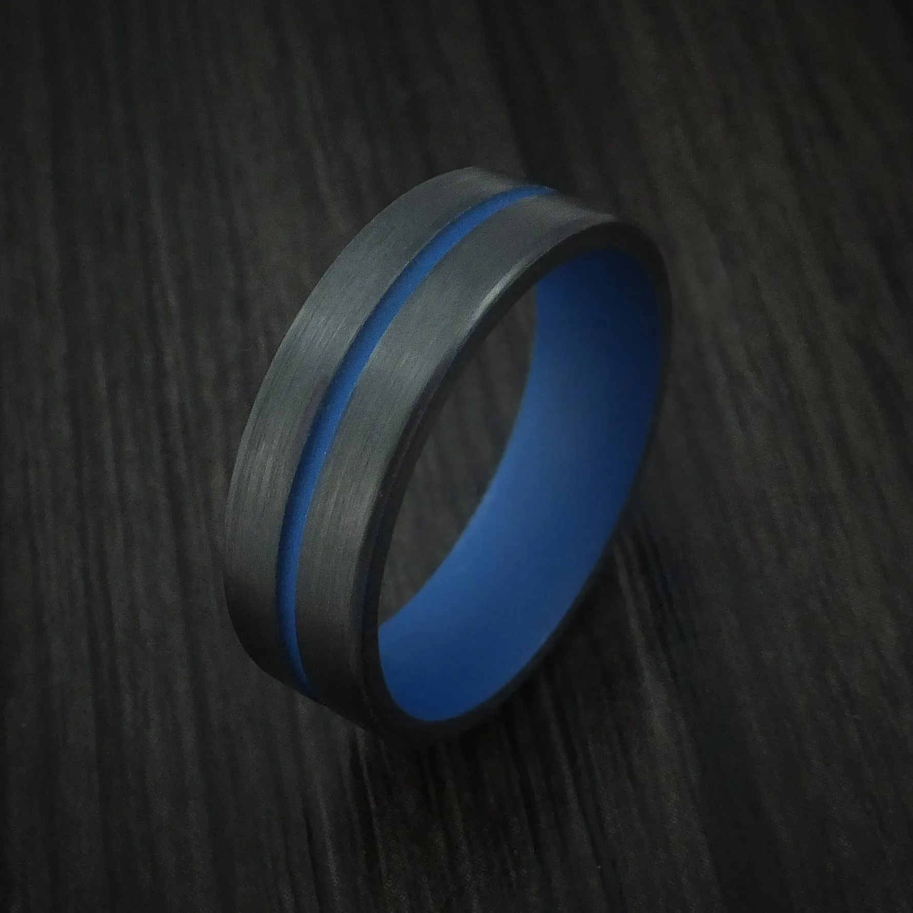 Black Titanium and Cerakote Men's Ring Custom Made Band