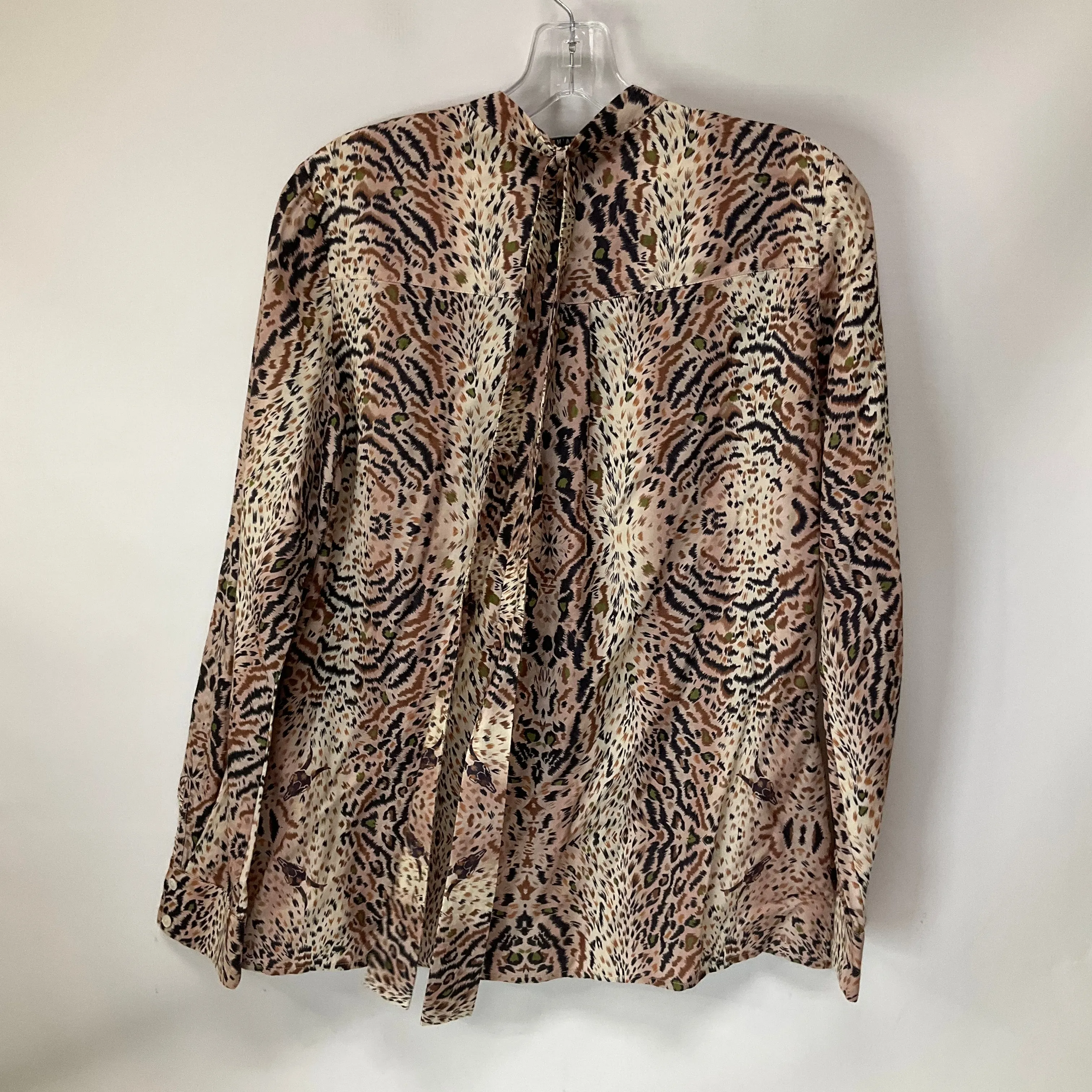 Blouse Long Sleeve By All Saints In Animal Print, Size: 6