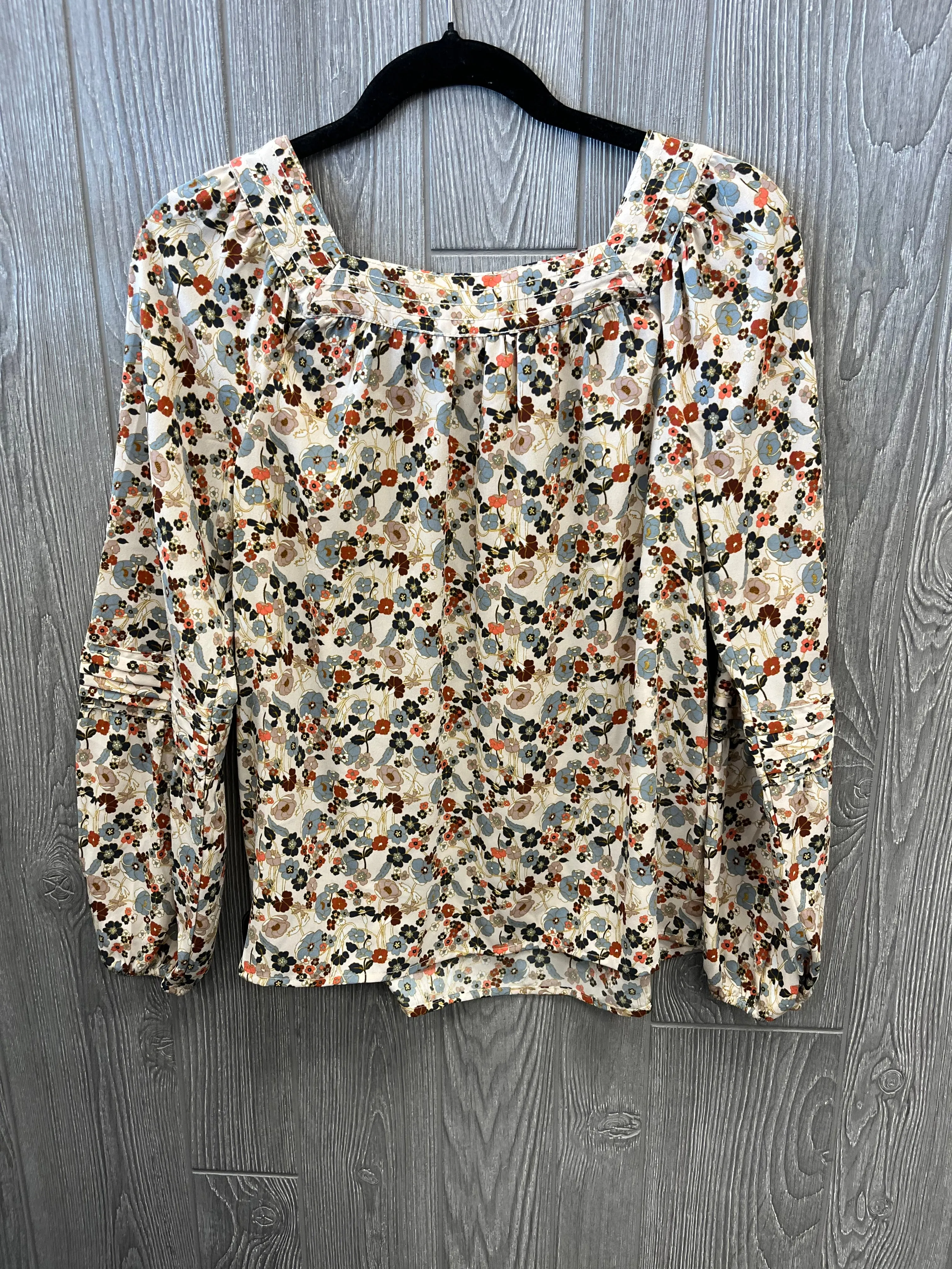 Blouse Long Sleeve By Lc Lauren Conrad In Tan, Size: Xs