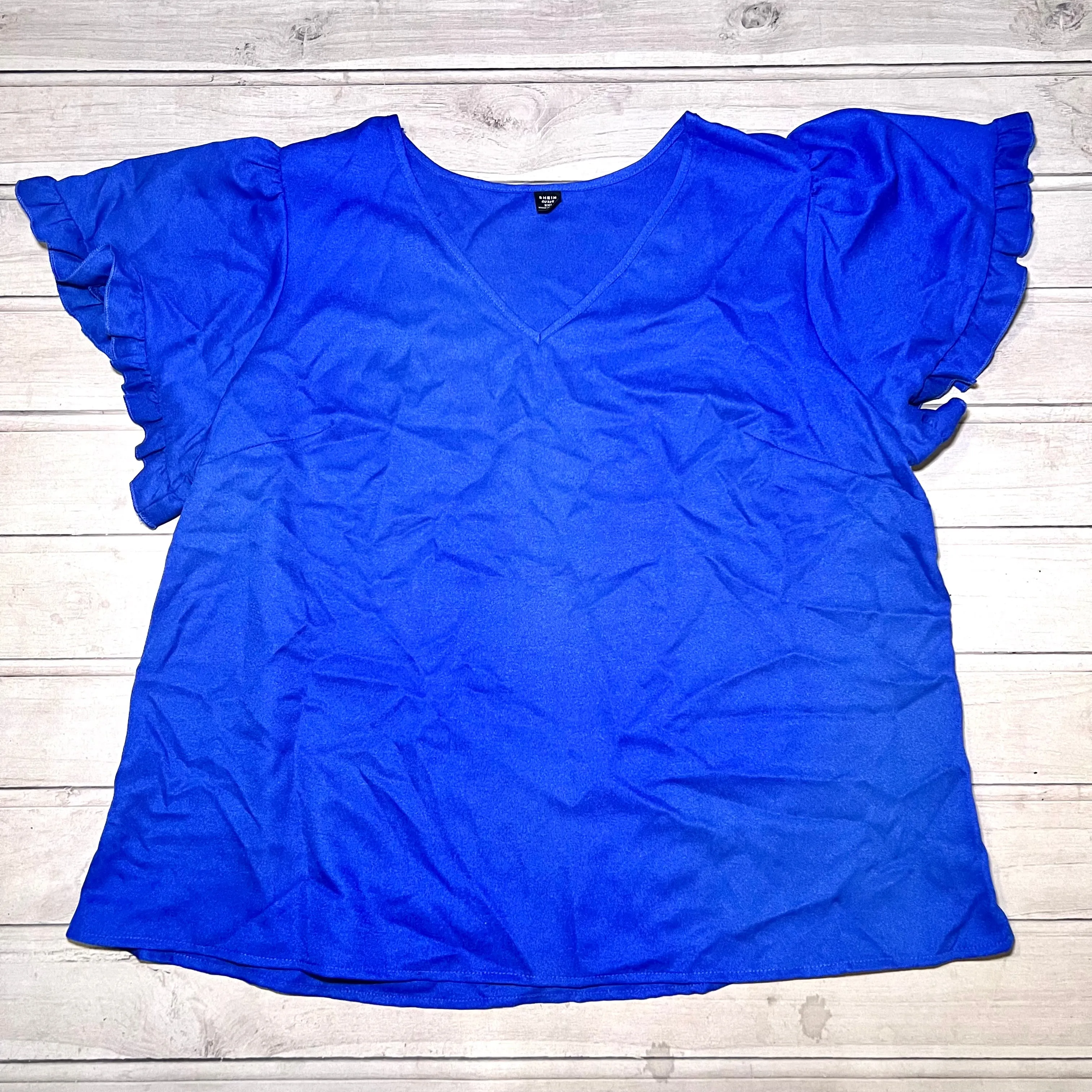 Blouse Short Sleeve By Shein  Size: 2x