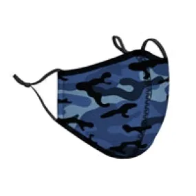 Blue Camo  Face Mask Adult Large