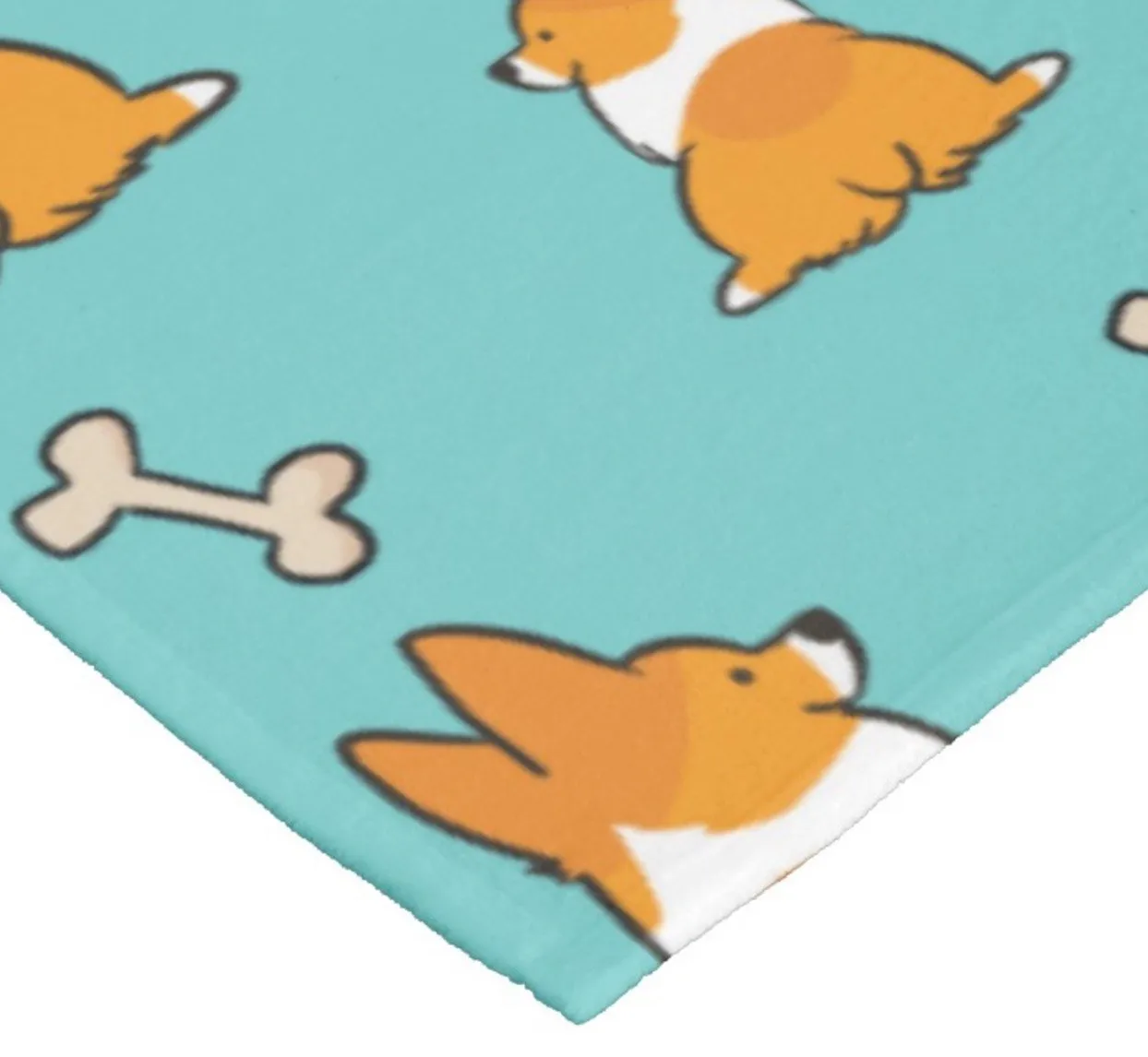 Blue Corgi Butts & Bones Fleece Blanket | 3 Sizes