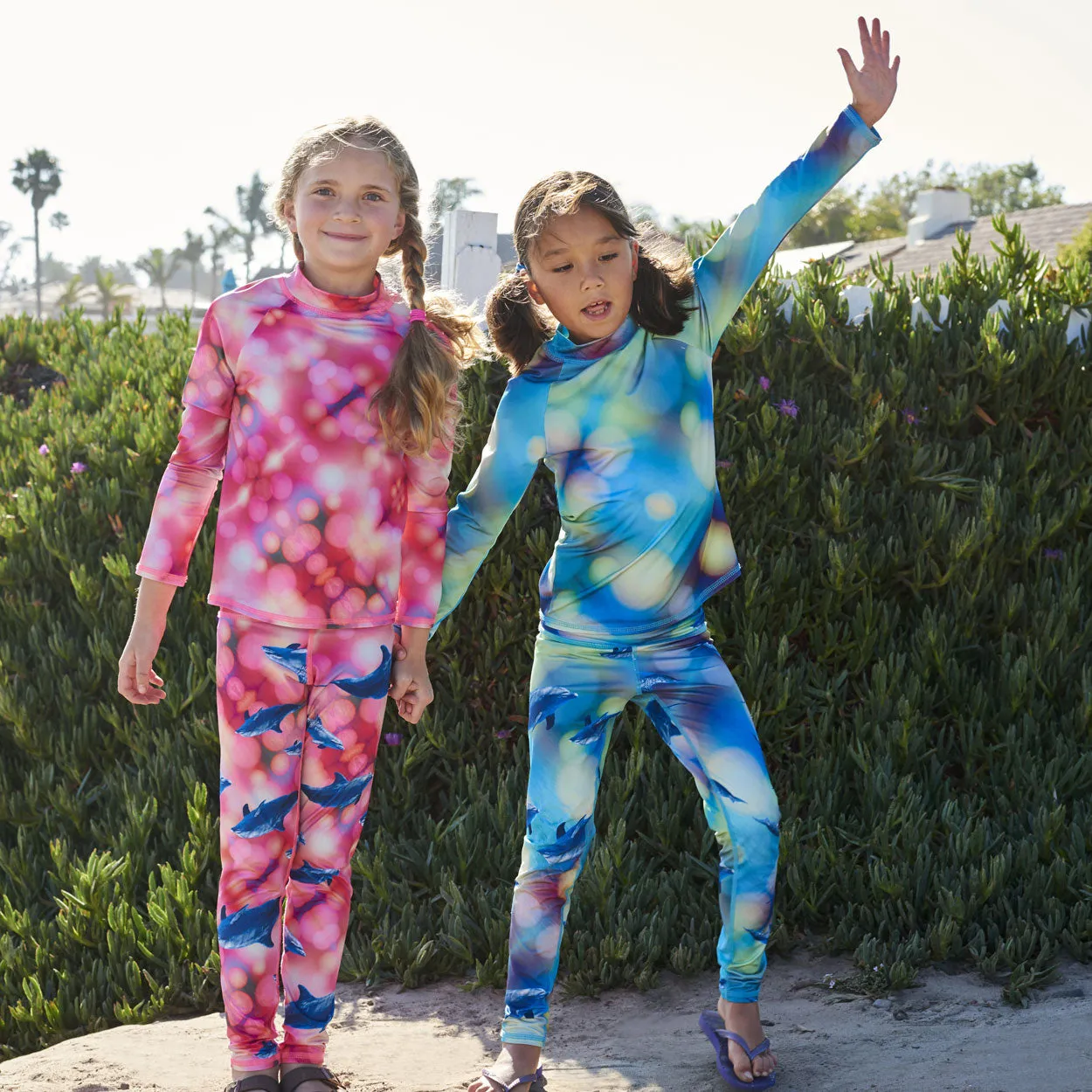 Blue Dolphin Hybrid Kids Leggings UPF 50 