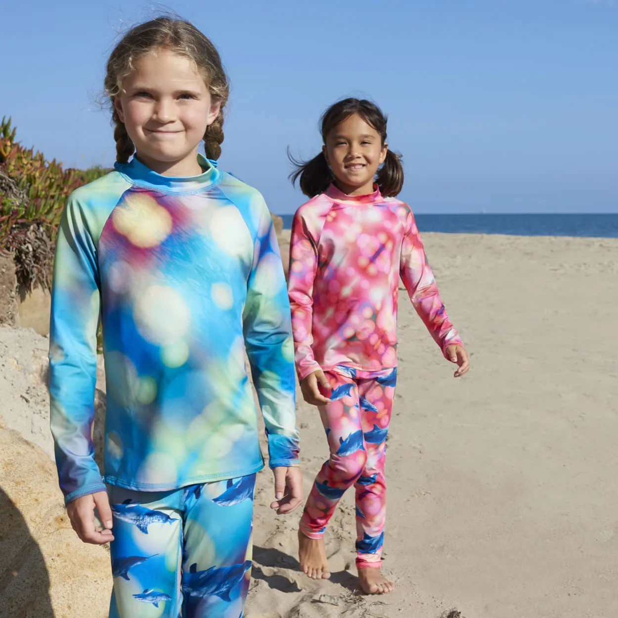 Blue Dolphin Hybrid Kids Leggings UPF 50 