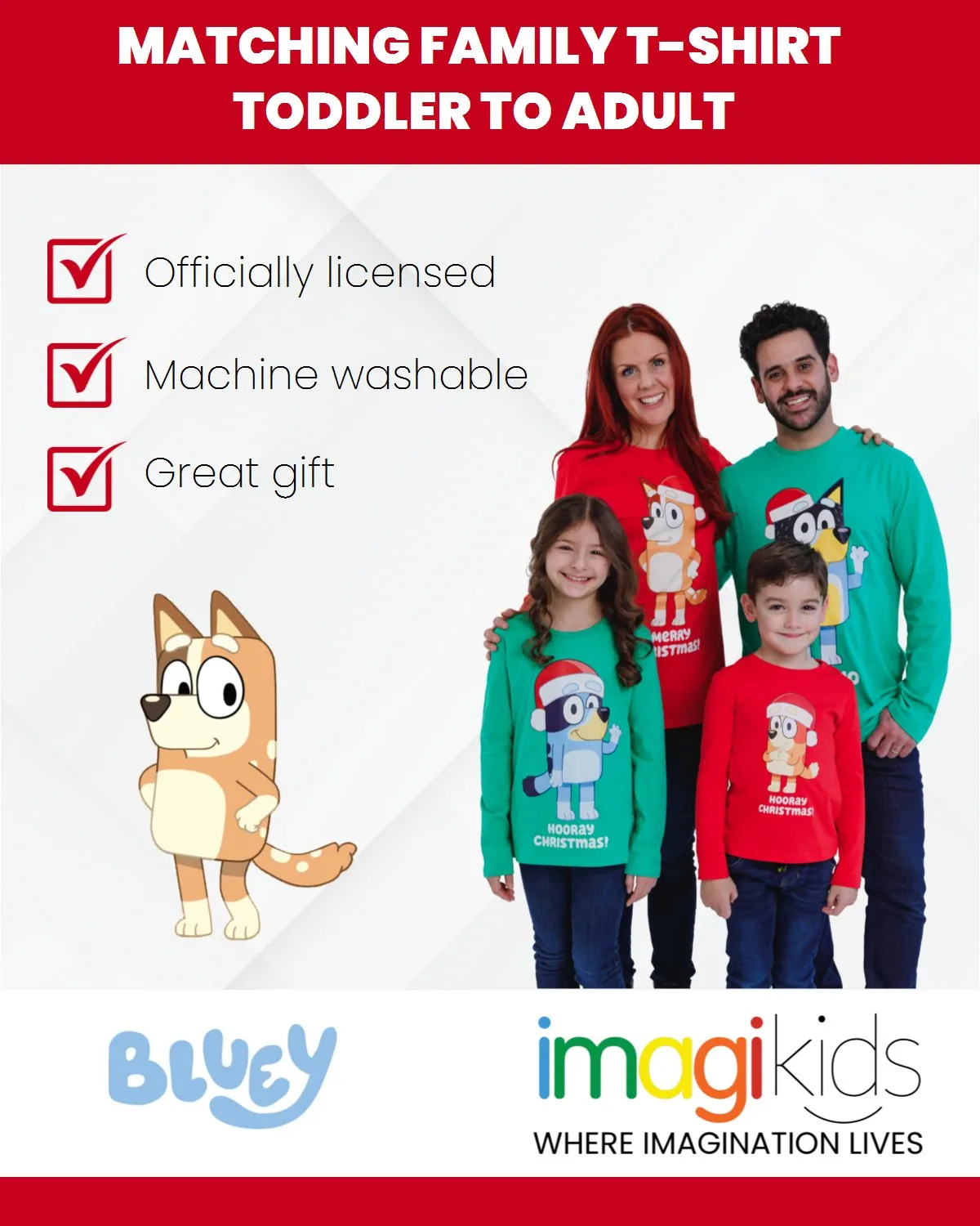 Bluey Chilli Mom Matching Family Long Sleeve T-Shirt