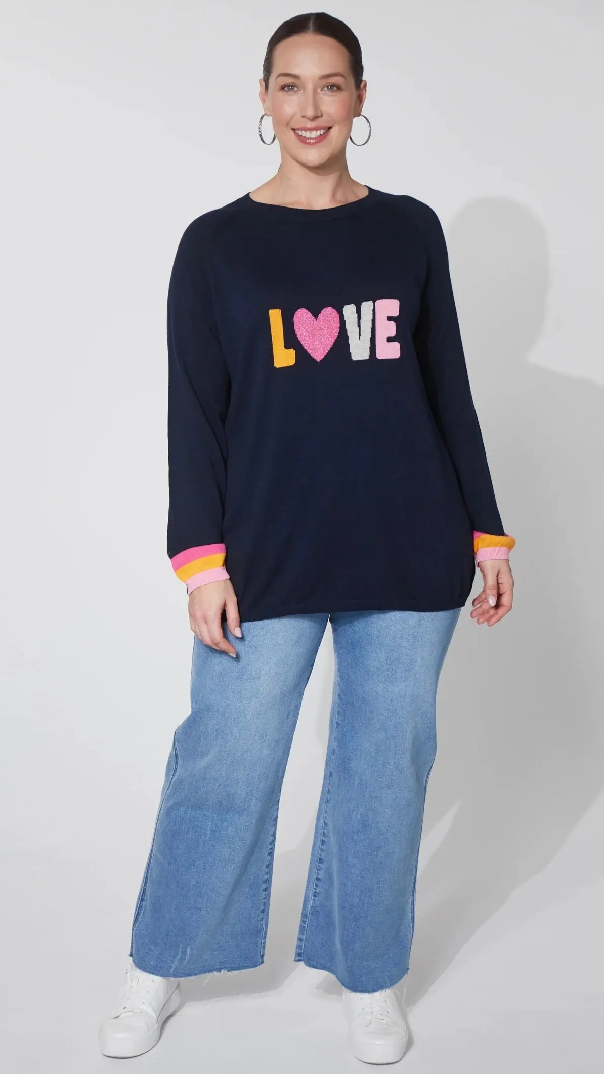 Boden Love Jumper Midnight