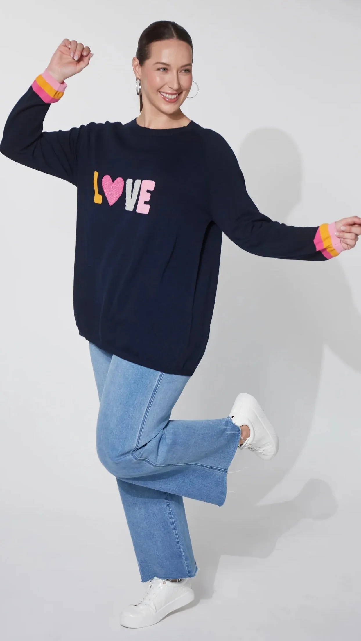 Boden Love Jumper Midnight