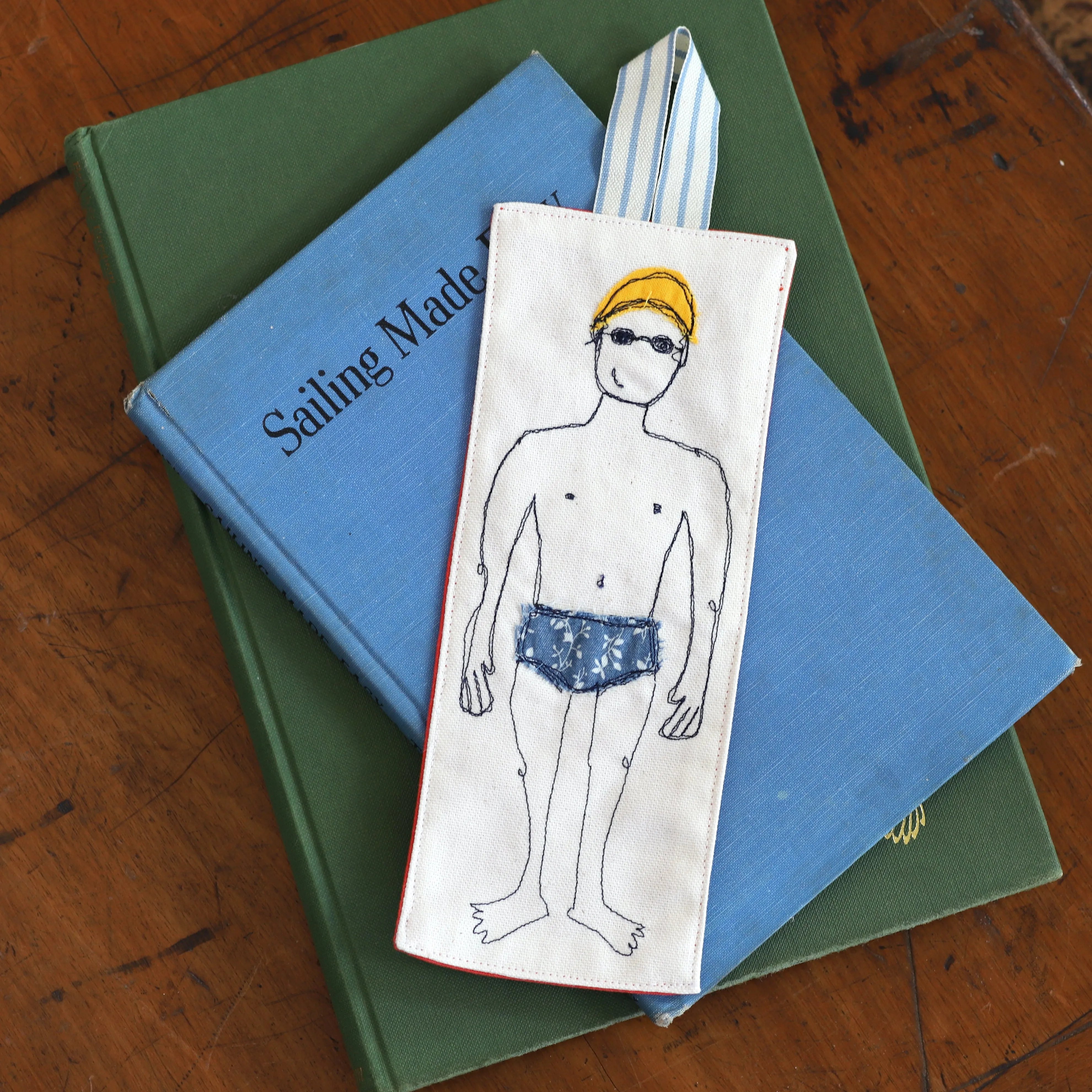 bookmark - man bather