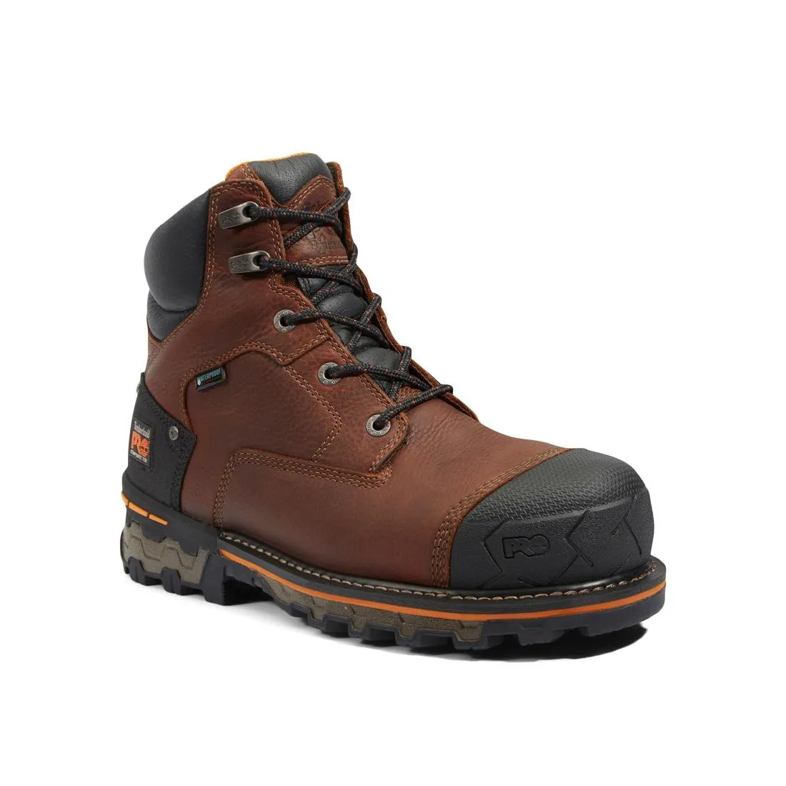 Boondock 6 Inch Composite-Toe Waterproof Ins 400G Work Boot Brown