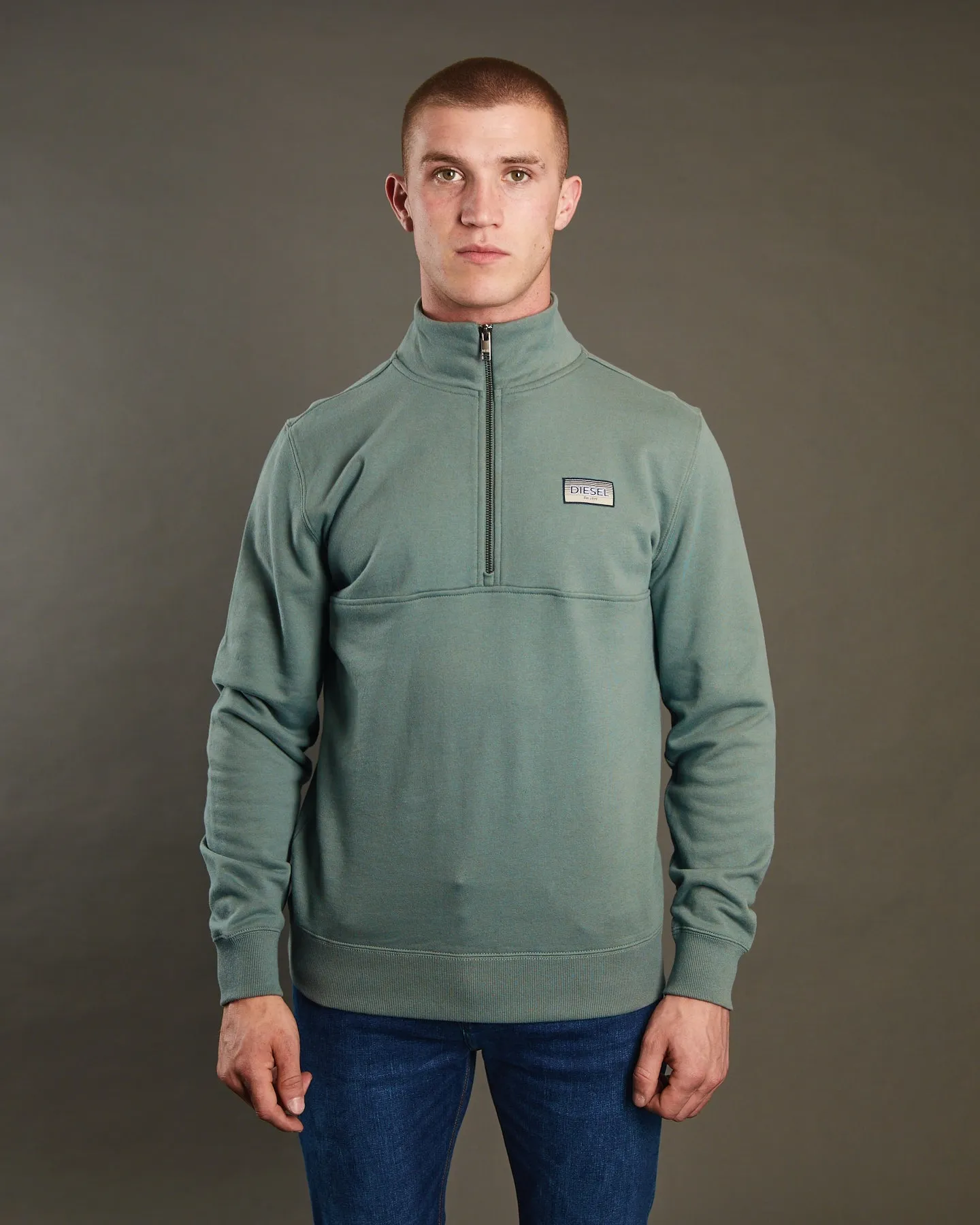 Boulder Half Zip Green Meadow