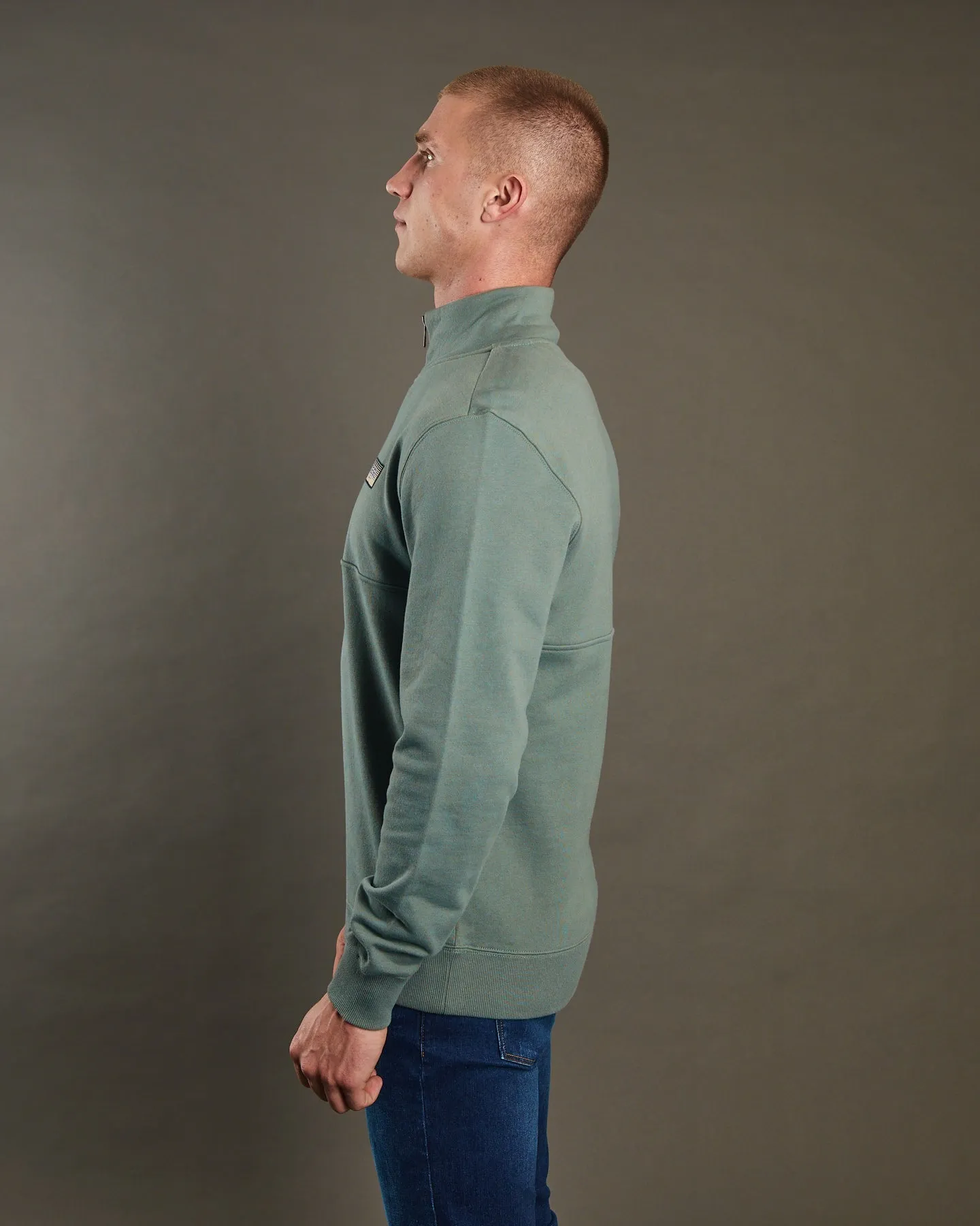 Boulder Half Zip Green Meadow