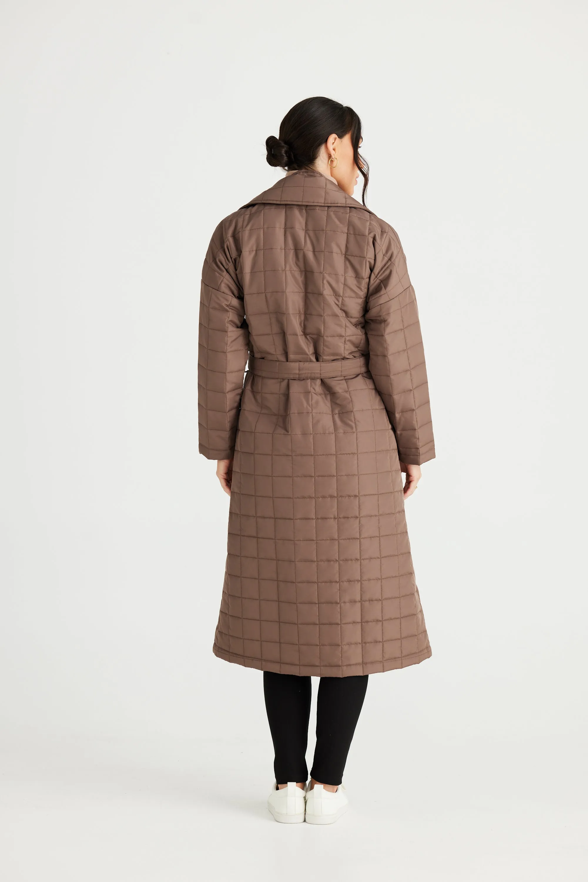 BRAVE & TRUE Bedford Longline Puffer MOCHA