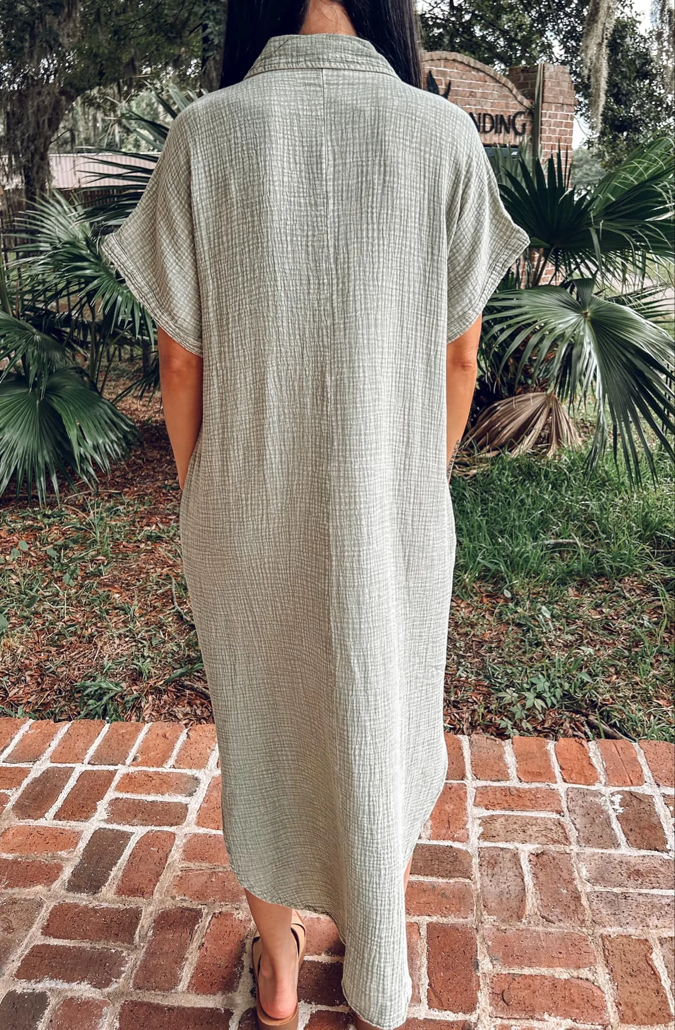 Breezing Through Maxi Dress | Sage