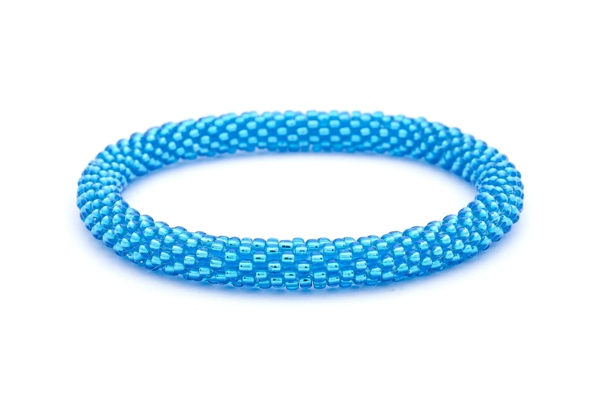 Bright Metallic Blue Bracelet - Extended 8"