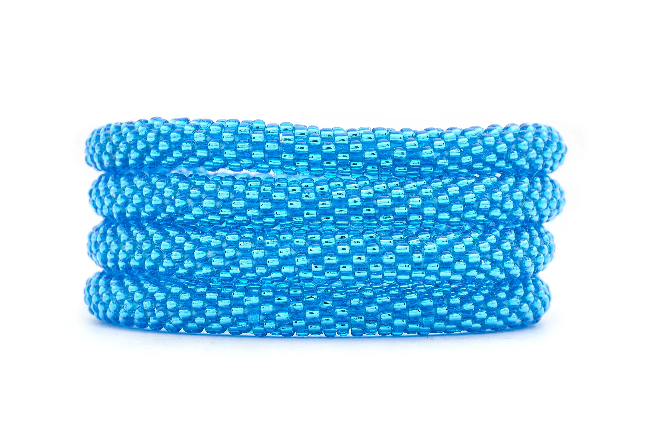 Bright Metallic Blue Bracelet - Extended 8"