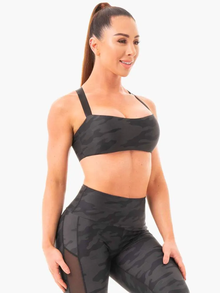 CAMO SPORTS BRA BLACK CAMO